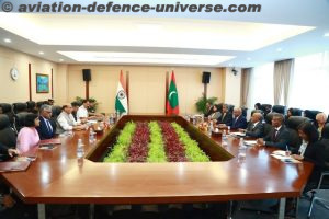 Rajnath Singh meeting with Maldivian Minister of Foreign Affairs