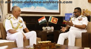 Vice Admiral Priyantha Perera Commander of Sri Lankan Navy in India