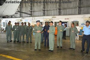 AIR MSHL RGK KAPOOR, AOC-IN-C, CENTRAL AIR COMMAND, VISITS AIR FORCE STATION