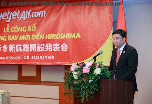 Vietnam Ambassador to Japan, Mr Pham Quang Hieu gives speech at the ceremony