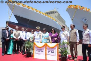 GRSE launches two Warships and Lays Keel of Third on same day