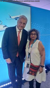 Editor Sangeeta Saxena with Christian Scherer