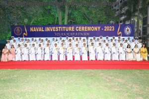  NAVAL INVESTITURE CEREMONY AT VISAKHAPATNAM