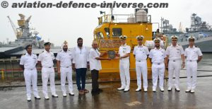 Delivery Of First MCA Barge, Lsam 7 (Yard 75) At INS Tunir, Mumbai