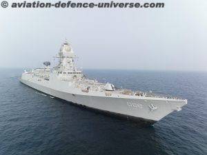 INS Imphal during sea trials
