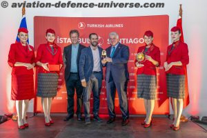 Turkish Airlines begins its flights to Santiago