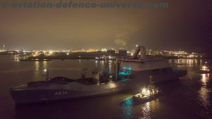 Combat Support Ship (CSS) Den Helder (A834) arrived in Vlissingen
