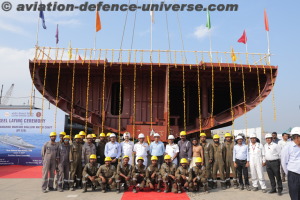 Keel Laying of BY 529: Seventh Ship for ASW SWC Project at CSL, Kochi