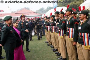General Upendra Dwivedi, Chief of the Army Staff (COAS), and Mrs Sunita Dwivedi, President of the Army Wives Welfare Association (AWWA)