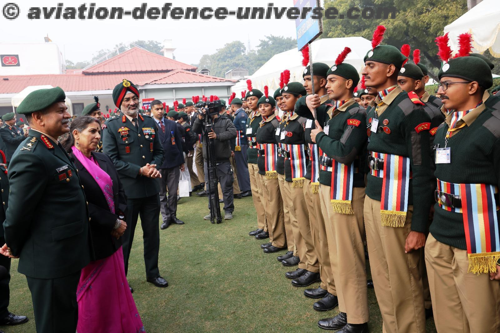 General Upendra Dwivedi, Chief of the Army Staff (COAS), and Mrs Sunita Dwivedi, President of the Army Wives Welfare Association (AWWA)