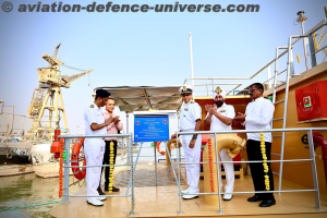 ACTCM Barge, Yard 132 (LSAM 22) inducted into Indian Navy