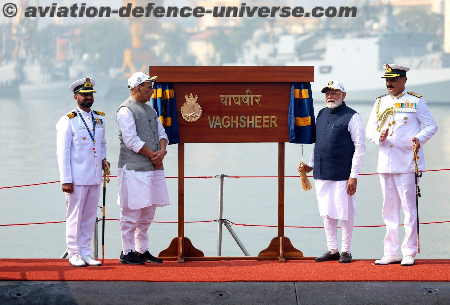 Kalvari Kraws INS Vagsheer, sixth Kalvari-class submarine commissioned - ADU ...