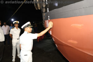 Launch ceremony of eighth MCA Barge, LSAM 11 (Yard 79) was held on 14 Feb 25 at Mira Bhayandar, Maharashtra