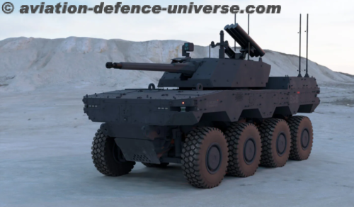 Milrem Robotics Debuts 8×8 Robotic Combat Vehicle at IDEX 2025