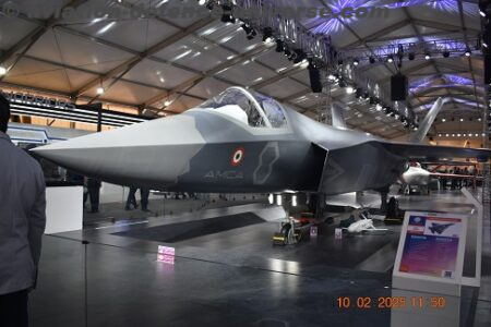 India's HAL made AMCA steels the limelight  at Aero India 2025