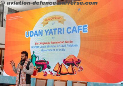 Civil Aviation Minister Inaugurates Udan Yatri Café at Ahmedabad Airport