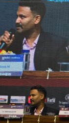 Aman Johri (Jatayu Unmanned Systems) and Lt. Mahaboob M (Sri Eshwar Drone Tech)