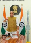 Defence Minister Rajnath Singh during his virtual address at the inauguration of BrahMos Integration