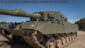 Leopard battle tanks