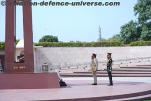  solemn wreath-laying ceremony at the National War Memorial 