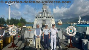 Indian Navy, has entered Port Victoria, Seychelles, for a port
