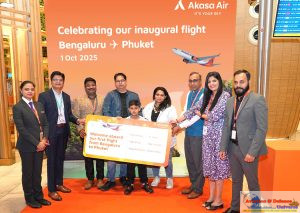 Celebrating our inaugral flight Bengaluru