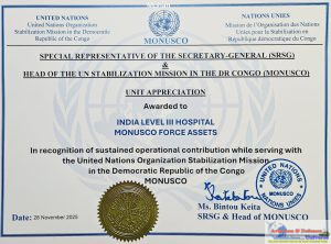 Srsg & Head Of Mission Unit Appreciation