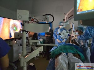 first 3D Flex Aqueous Angiography