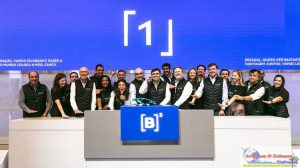 opening bell ceremony at Brazil’s stock exchange