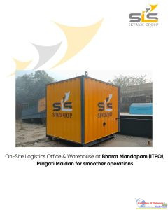 Onsite logistic office and warehouse