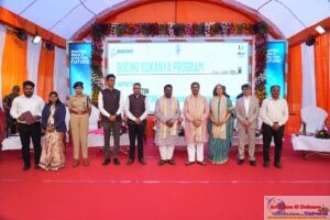 Minister of Education, Shri Dharmendra Pradhan joined by ministerial delegation from the Odisha state government, and dignitaries from Boeing and Learning Links Foundation
