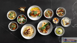 Creamy salmon soup, served with sweet archipelago bread