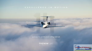Phenom 300 Leads Light Jet Market for 14th Year