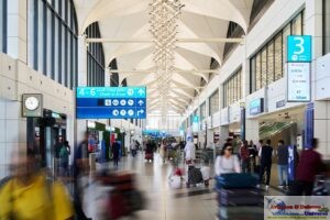 highest annual international traffic 