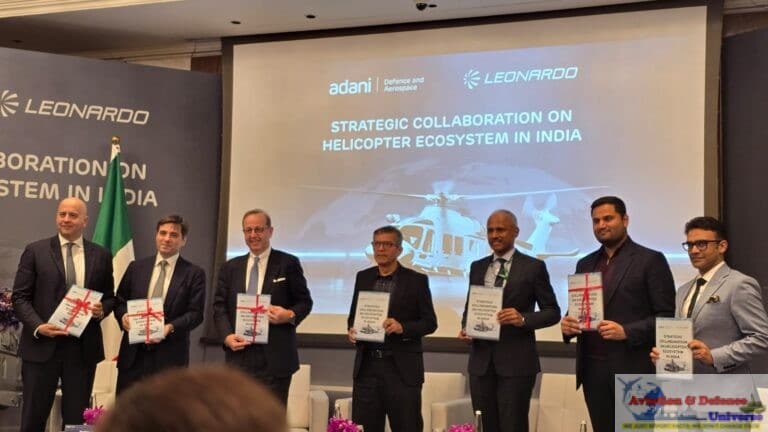 Adani & Leonardo to Develop Indigenous Rotary-Wing Capability for Indian Armed Forces and Civil Use
