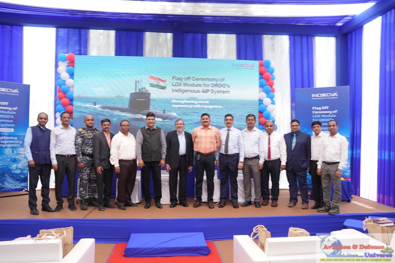 Simulated LOX Module for India’s Indigenous AIP System flagged-off from INOXCVA facility for Factory Acceptance Tests