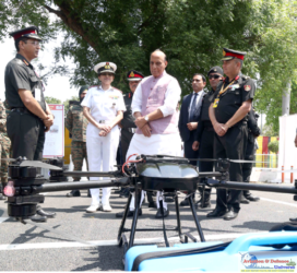 Defence minister RAJNATH SINGH