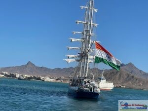 The Indian Navy’s sail training ship, INS Sudarshini
