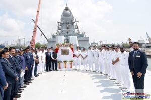 Delivery of Project 17A Indigenous Advanced Stealth Frigate ‘Mahendragiri’