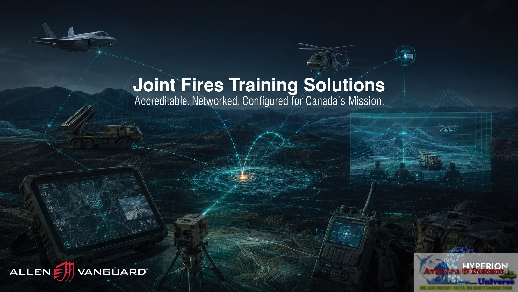 Allen-Vanguard and Hyperion showcase their configurable Joint Fires Training Solutions at CANSEC