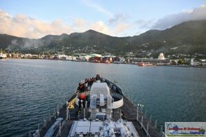 Indian Naval Ship Tarkash Arrives at Port Victoria, Seychelles