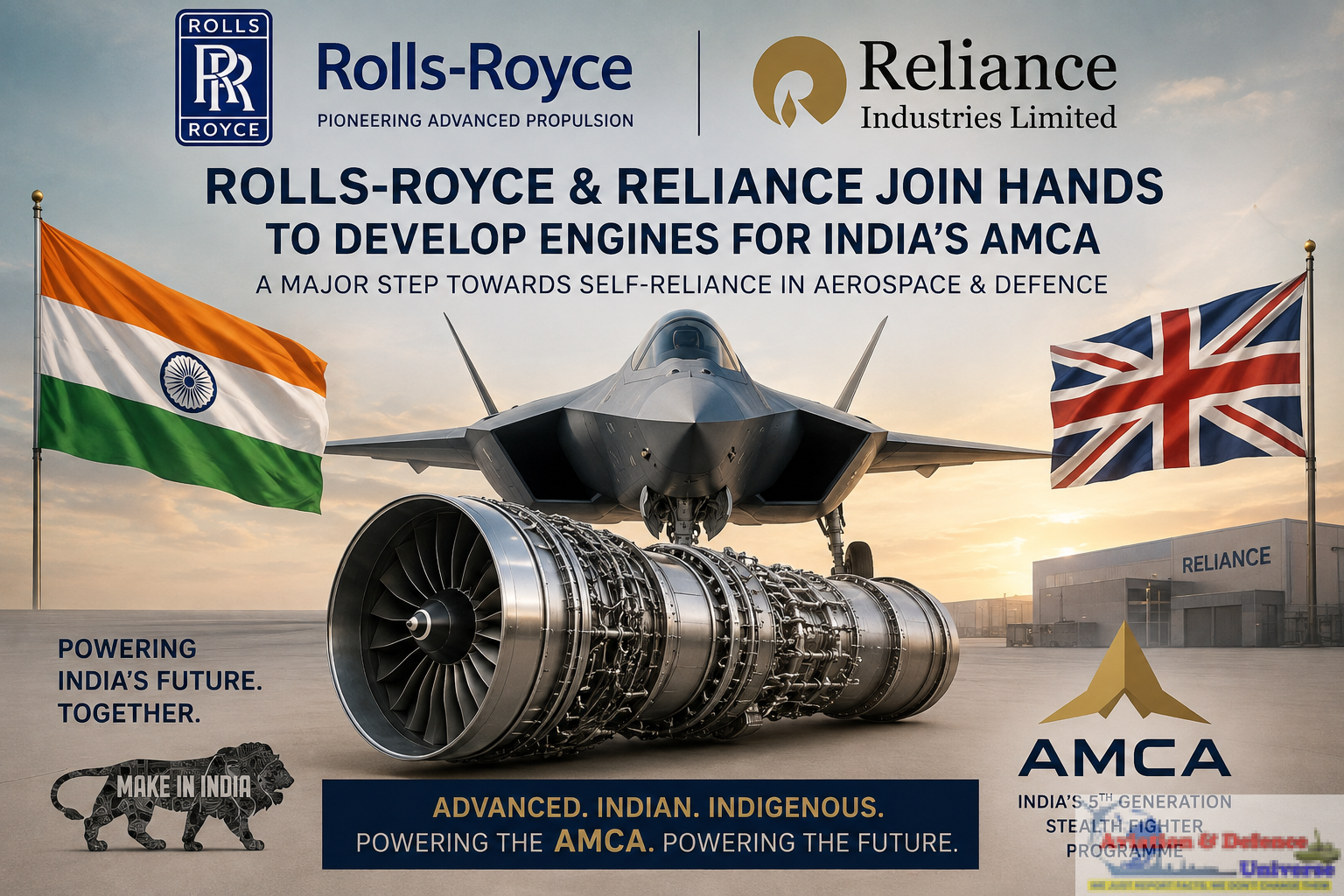 Reliance Industries and Rolls-Royce to partner and develop India’s indigenous combat engine for AMCA
