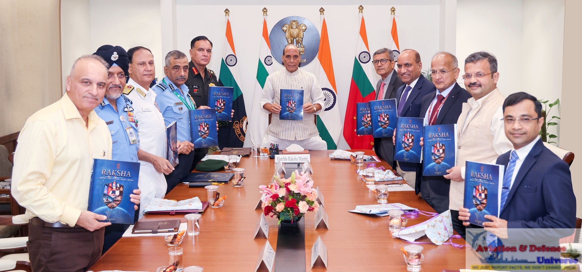 Raksha Mantri unveils ‘RAKSHA’ defence diplomacy document outlining India’s strategic roadmap & vision for global partnerships over next 10 years