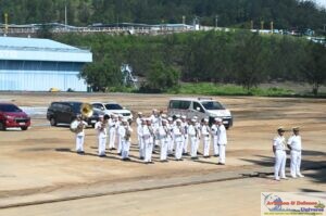 Indian naval ships Sahyadri and Kulish arrive at Subic Bay, Philippines for ADMM-Plus JCA