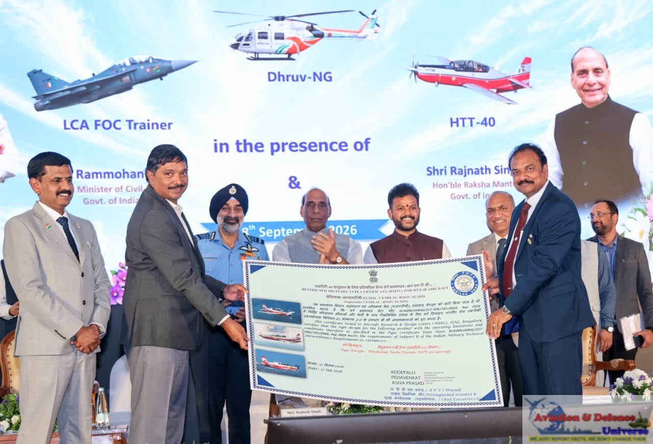 HAL hands over 2 LCA FOC Twin Seater Trainers & 3 HTT 40 Basic Trainers to IAF and 4 Dhruv NG helicopters to PHL in the presence of Raksha Mantri & Civil Aviation Minister