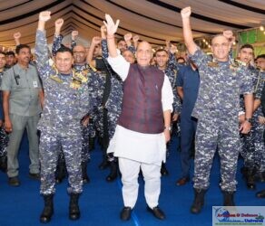 Raksha Mantri Rajnath Singh Underscores India’s Rising Maritime Power, Indigenous Naval Capability and Strategic Strength at Barakhana in Visakhapatnam