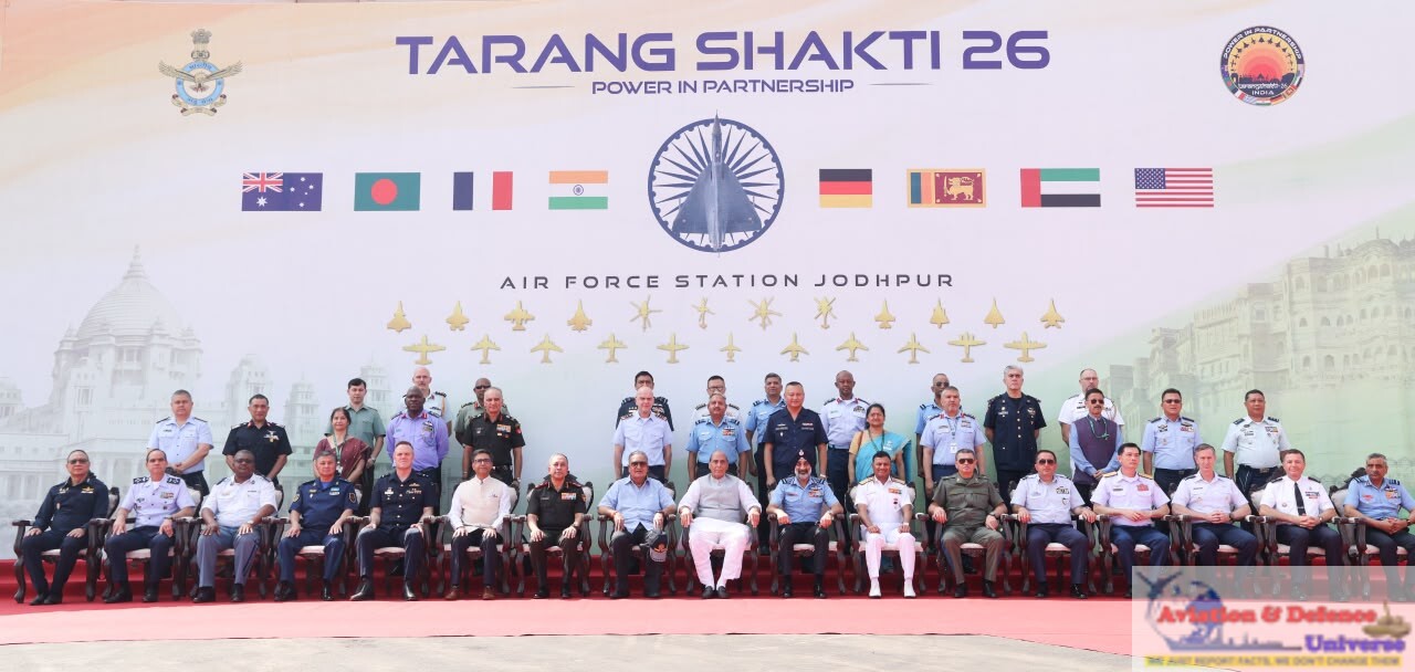 Raksha Mantri Addresses Participants of Exercise Tarang Shakti 2026 at Jodhpur, Emphasises Self-Reliance in Defence and International Cooperation
