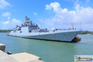 Indian Naval Ship Tarkash Arrives At Mombasa, Kenya For Goodwill Port Call
